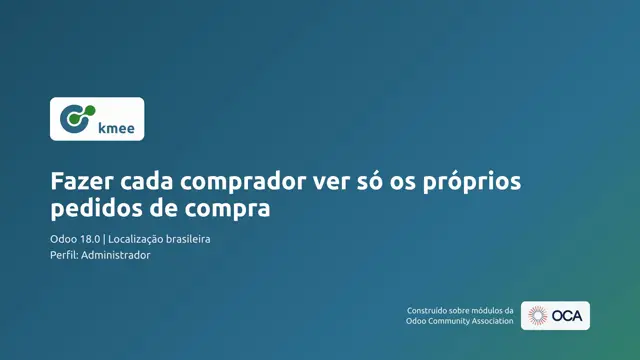 Vídeo: Fazer cada comprador ver só os próprios pedidos de compra