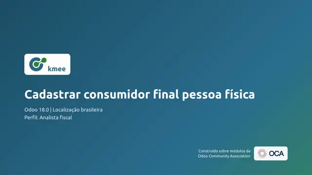 Vídeo: Cadastrar consumidor final pessoa física