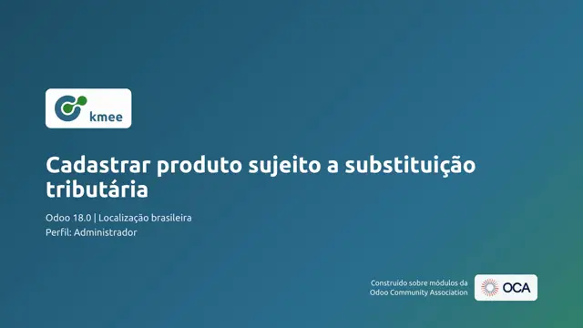 Vídeo: Cadastrar produto sujeito a substituição tributária