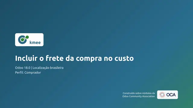 Vídeo: Incluir o frete da compra no custo