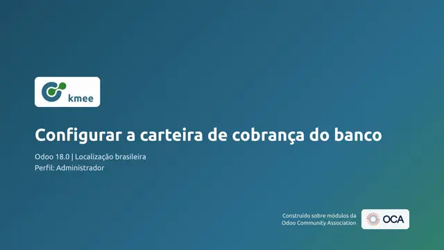 Vídeo: Configurar a carteira de cobrança do banco