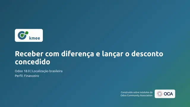 Vídeo: Receber com diferença e lançar o desconto concedido