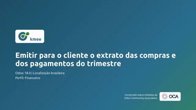 Vídeo: Emitir para o cliente o extrato das compras e dos pagamentos do trimestre