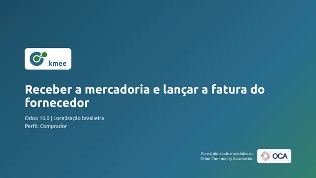 Vídeo: Receber a mercadoria e lançar a fatura do fornecedor