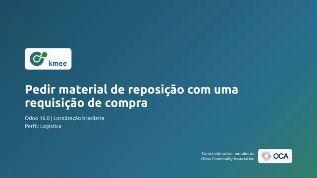 Vídeo: Pedir material de reposição com uma requisição de compra