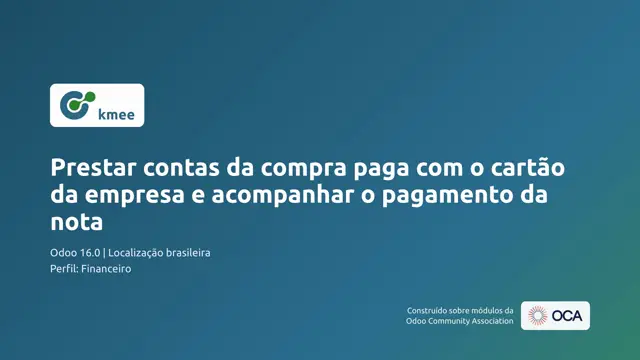 Vídeo: Prestar contas da compra paga com o cartão da empresa e acompanhar o pagamento da nota