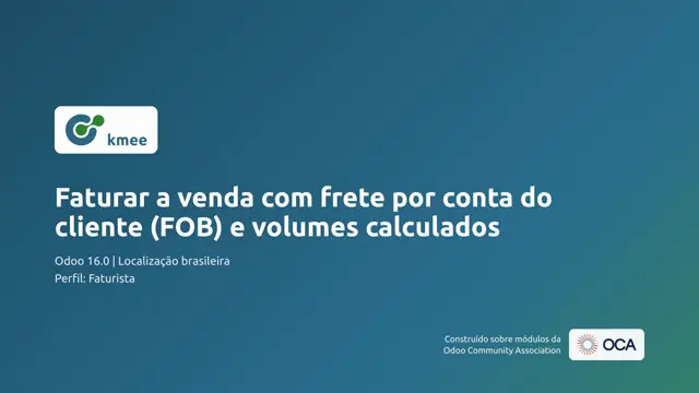 Vídeo: Faturar a venda com frete por conta do cliente (FOB) e volumes calculados