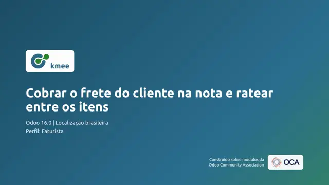 Vídeo: Cobrar o frete do cliente na nota e ratear entre os itens