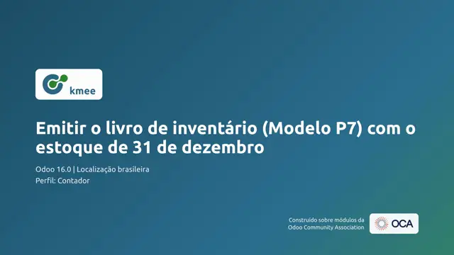 Vídeo: Emitir o livro de inventário (Modelo P7) com o estoque de 31 de dezembro