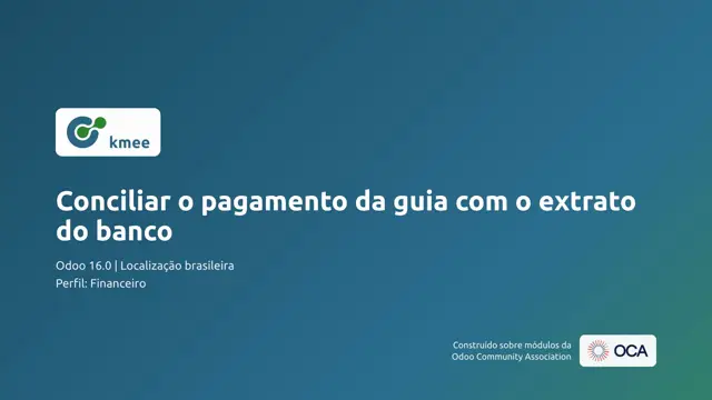 Vídeo: Conciliar o pagamento da guia com o extrato do banco