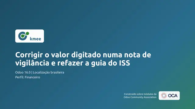 Vídeo: Corrigir o valor digitado numa nota de vigilância e refazer a guia do ISS